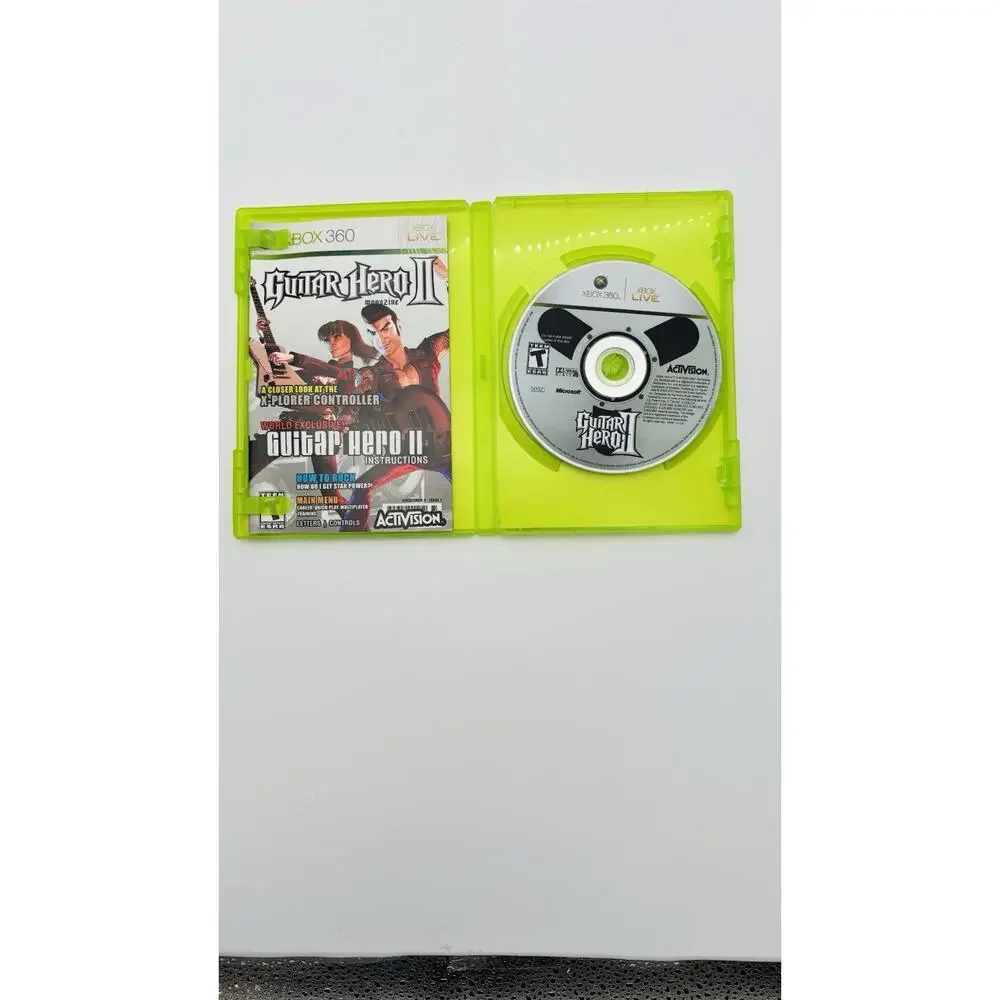 Guitar Hero II (Microsoft Xbox 360, 2007) Complete and Tested CIB VG Condition